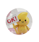 イナズマカミナリカプセルトイ(丸型)（個別スタンプ：2）