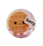 ワッフルコーンカプセルトイ(丸型)（個別スタンプ：1）