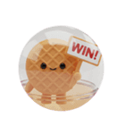 ワッフルコーンカプセルトイ(丸型)（個別スタンプ：2）