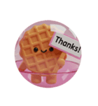 ワッフルコーンカプセルトイ(丸型)（個別スタンプ：5）