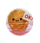 ワッフルコーンカプセルトイ(丸型)（個別スタンプ：7）