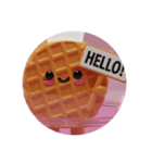 ワッフルコーンカプセルトイ(丸型)（個別スタンプ：8）
