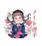 限界★制服の女の子の崩壊スタンプ（個別スタンプ：10）