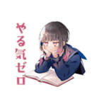 限界★制服の女の子の崩壊スタンプ（個別スタンプ：18）