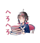 限界★制服の女の子の崩壊スタンプ（個別スタンプ：38）