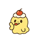 プルプルおばけプリンBooDing（個別スタンプ：3）