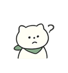 しろねこの日常リアクション（個別スタンプ：5）