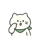 しろねこの日常リアクション（個別スタンプ：9）