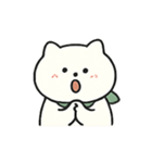 しろねこの日常リアクション（個別スタンプ：18）