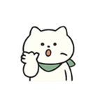しろねこの日常リアクション（個別スタンプ：19）