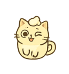 カップ猫ラテのまったり日常（個別スタンプ：2）