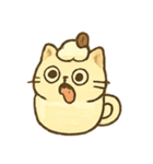 カップ猫ラテのまったり日常（個別スタンプ：4）