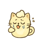 カップ猫ラテのまったり日常（個別スタンプ：5）