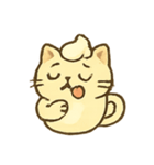 カップ猫ラテのまったり日常（個別スタンプ：14）