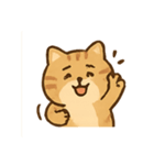 ぽちゃトラねこ感情パレード（個別スタンプ：5）