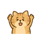 ぽちゃトラねこ感情パレード（個別スタンプ：6）