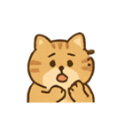 ぽちゃトラねこ感情パレード（個別スタンプ：7）