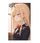 金髪ロングストレートの憂い（個別スタンプ：38）