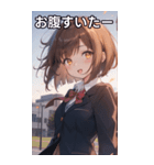 茶髪ボブカットの好奇心（個別スタンプ：28）