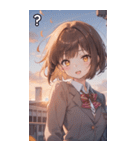 茶髪ボブカットの好奇心（個別スタンプ：30）