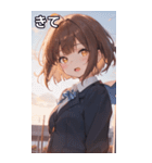 茶髪ボブカットの好奇心（個別スタンプ：39）