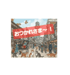 横浜発祥 猫スタンプ（個別スタンプ：3）