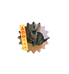 お話上手な猫…蘭丸くん♂と透明感（個別スタンプ：1）