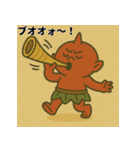 ちび赤おにスタンプ【かわいい・ゆるい】（個別スタンプ：12）
