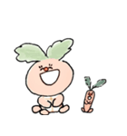 「きゃろっとらびっと」①喜怒哀楽（個別スタンプ：2）