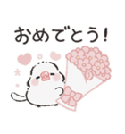シックな文鳥さん（個別スタンプ：27）