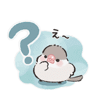 シックな文鳥さん（個別スタンプ：32）