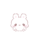 動くふわもちうさちゃん（個別スタンプ：1）