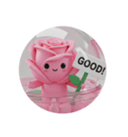 薔薇バラカプセルトイ(丸型)（個別スタンプ：2）