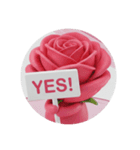 薔薇バラカプセルトイ(丸型)（個別スタンプ：5）