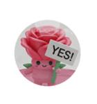 薔薇バラカプセルトイ(丸型)（個別スタンプ：8）