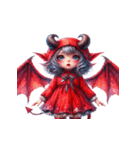 赤い悪魔の表情リアクション（個別スタンプ：20）