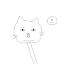 ひょっこり首長にゃんこ（個別スタンプ：4）