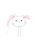 ひょっこり首長にゃんこ（個別スタンプ：7）