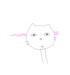 ひょっこり首長にゃんこ（個別スタンプ：11）