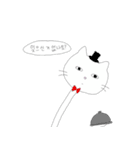 ひょっこり首長にゃんこ（個別スタンプ：16）