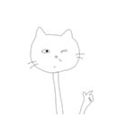 ひょっこり首長にゃんこ（個別スタンプ：28）