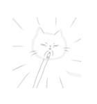 ひょっこり首長にゃんこ（個別スタンプ：30）
