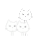 ひょっこり首長にゃんこ（個別スタンプ：32）