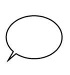 吹き出しで表現しようセット(JPN-KOR)（個別スタンプ：1）