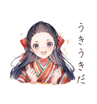 大正女学生の避暑地日記（個別スタンプ：14）