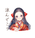 大正女学生の避暑地日記（個別スタンプ：17）