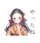 大正女学生の避暑地日記（個別スタンプ：32）