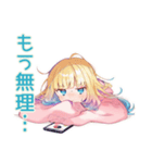 眠そうなパーカーの女の子♡（個別スタンプ：5）