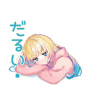 眠そうなパーカーの女の子♡（個別スタンプ：27）