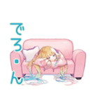 眠そうなパーカーの女の子♡（個別スタンプ：29）